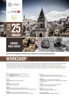 Il contributo della ricerca nellarcheometria e nella tutela del patrimonio monumentale - 25 Maggio 2017 - Matera