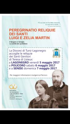 Peregrinatio Reliquie dei Santi Luigi e Zelia Martin - Matera