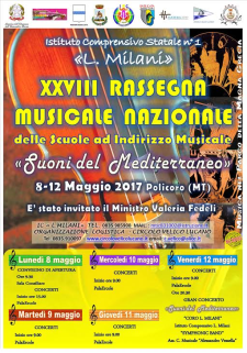 XXVIII Rassegna Musicale Nazionale Suoni del Mediterraneo  - Matera