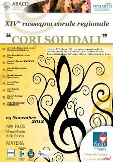 Cori Solidali - XIV rassegna corale regionale - 24 novembre 2012 - Matera