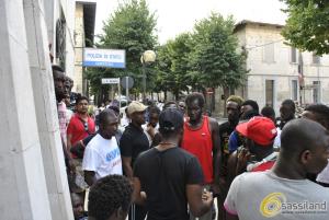 Protesta dei migranti a Matera - 27 agosto 2015